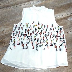 ANN Taylor embroidered top